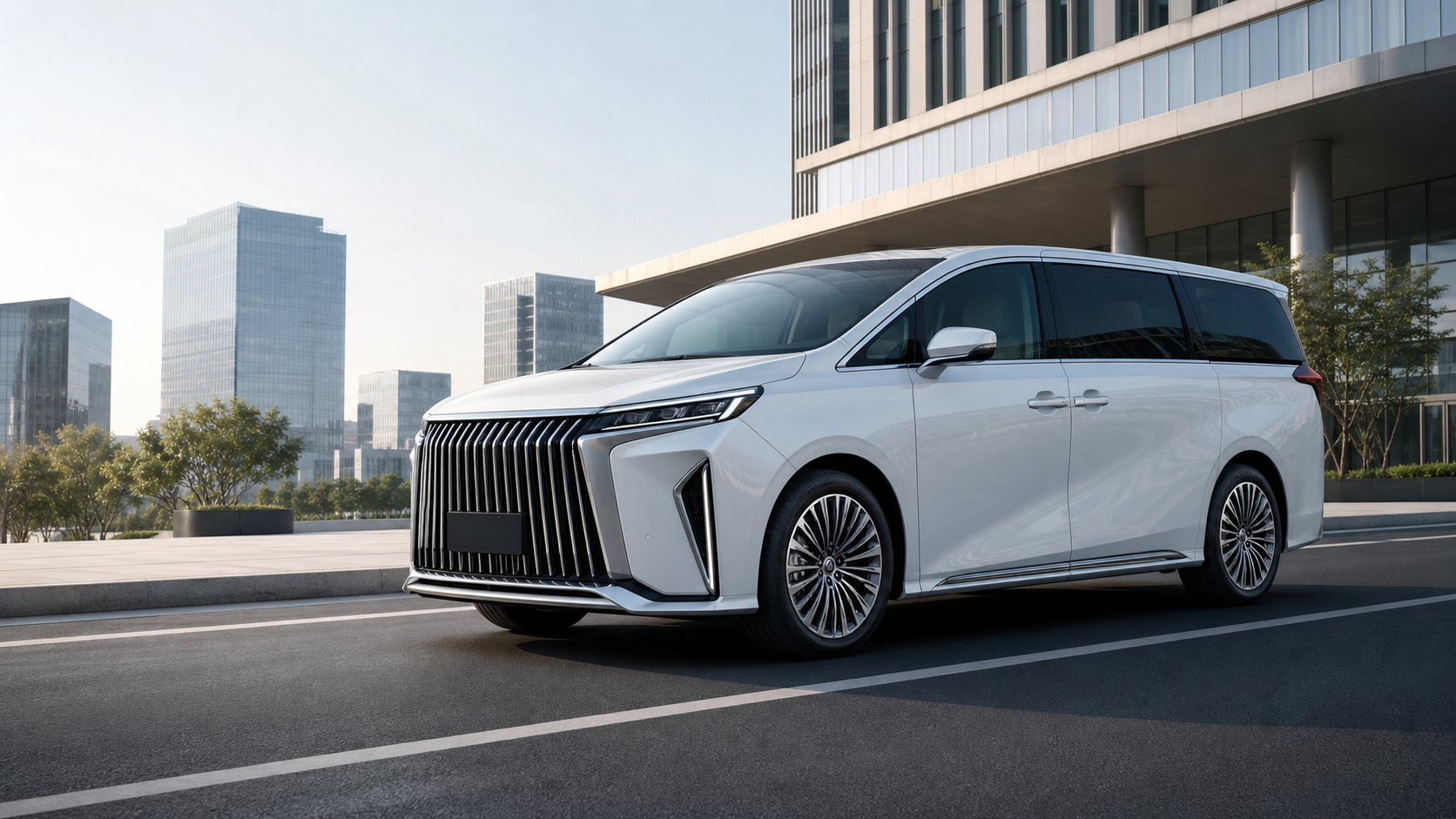 豪华插混 MPV 外观展示
